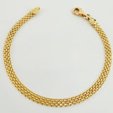 Pulso Chino 5.25gr / 18.5cm / 4mm Oro Amarillo +1 18K *