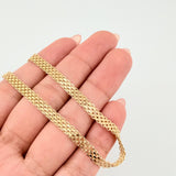 Pulso Chino 5.15gr / 18.5cm / 4mm Oro Amarillo +1 18K *