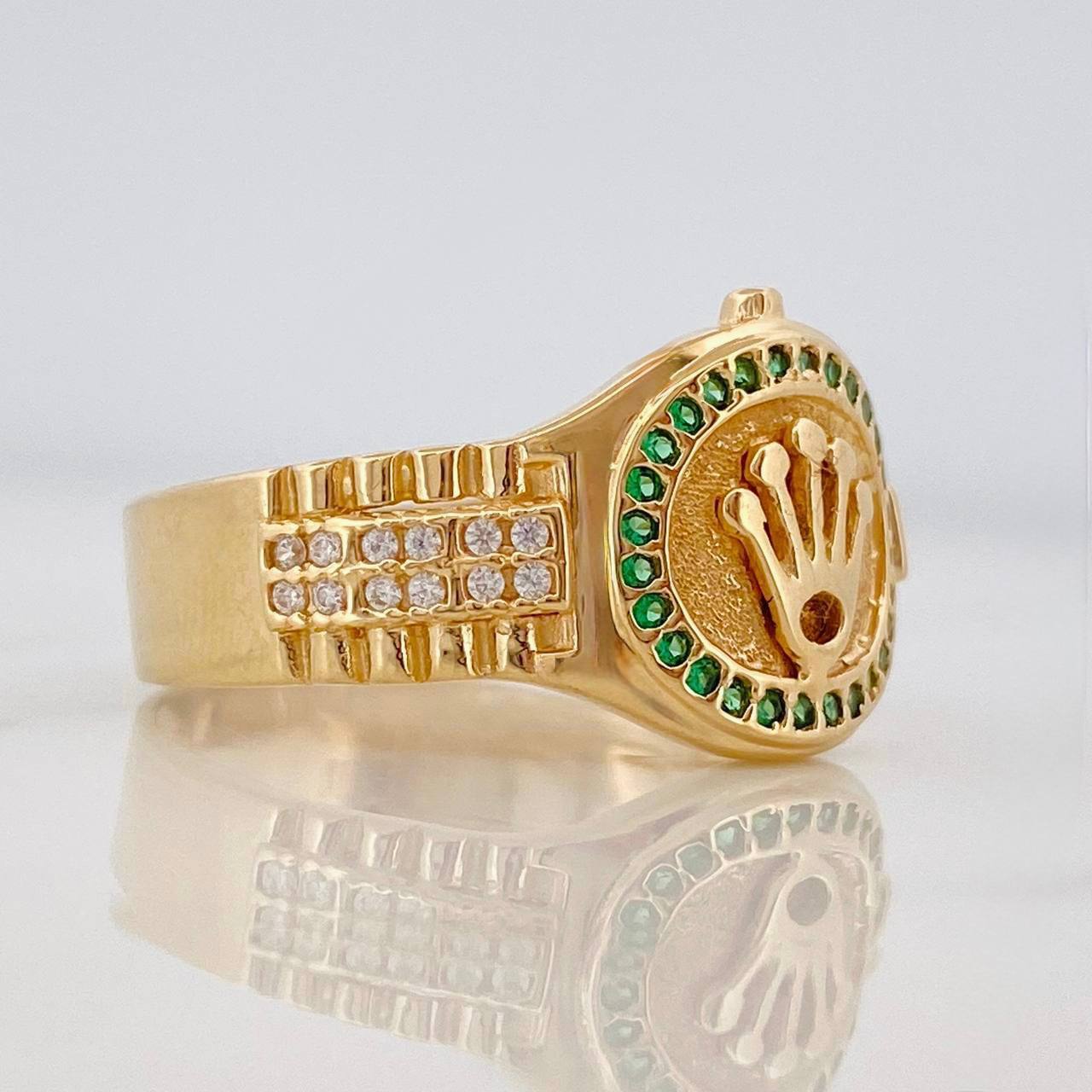 Anillo Correa Corona 4.95g / T10 1/4 Oro Amarillo 18K