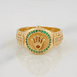 Anillo Correa Corona 4.95g / T10 1/4 Oro Amarillo 18K