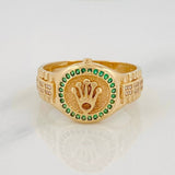 Anillo Correa Corona 4.95g / T10 1/4 Oro Amarillo 18K