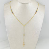 Rosario Cruz 4g / 40cm / 4mm Tres Oros 18K