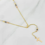 Rosario Cruz 4g / 40cm / 4mm Tres Oros 18K