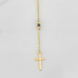Rosario Cruz 4g / 40cm / 4mm Tres Oros 18K