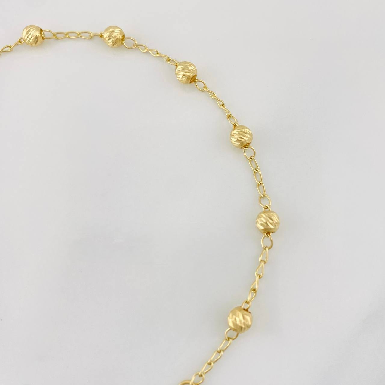 Pulso Denario Virgen Milagrosa 3.05g / 20cm / 4mm Oro Amarillo 18K