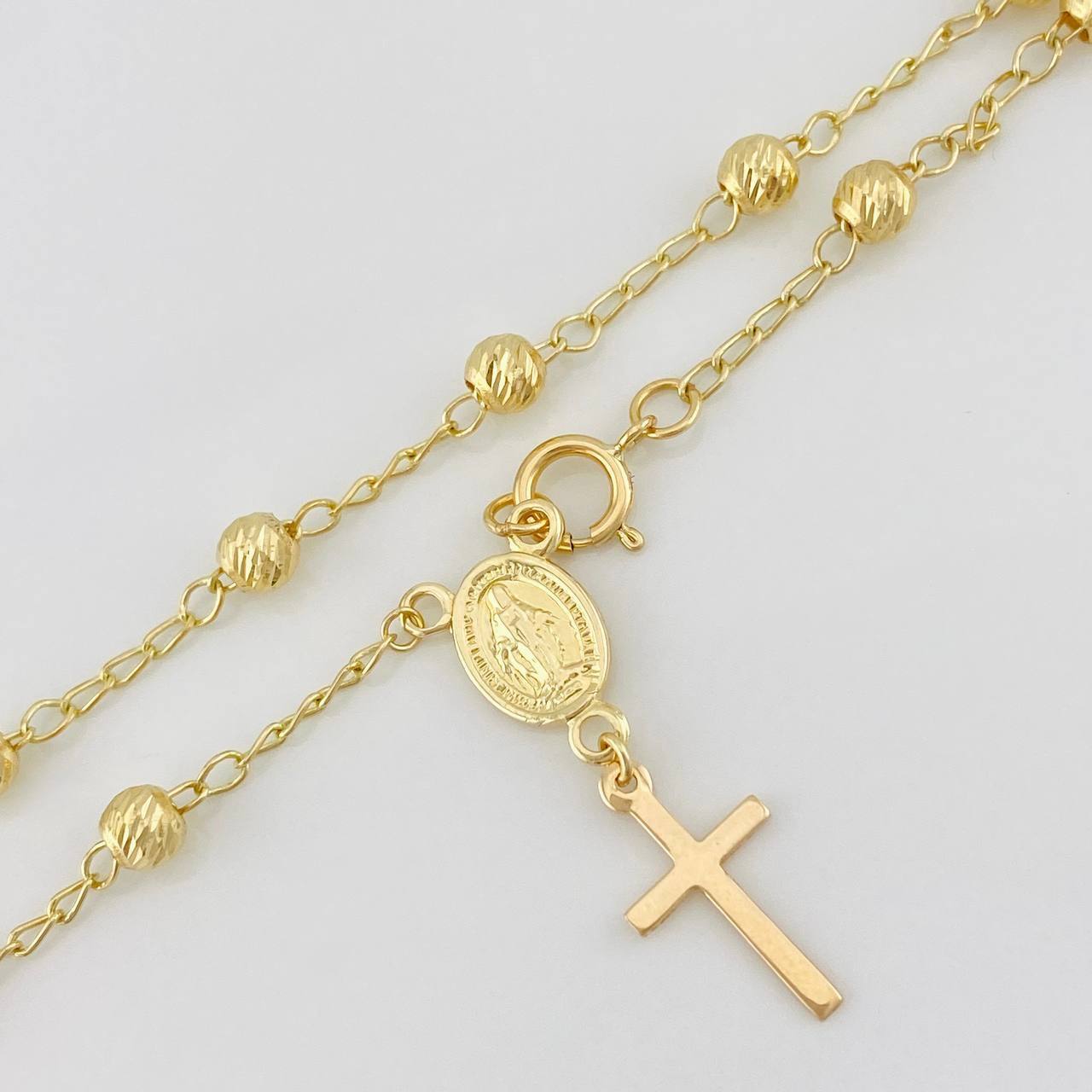 Pulso Denario Virgen Milagrosa 3.05g / 20cm / 4mm Oro Amarillo 18K