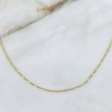 Cadena Figaro  2.15gr / 50cm / 2.3mm Oro Amarillo +1 &
