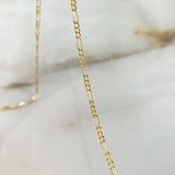 Cadena Figaro  1.8gr / 40cm / 2.1mm Oro Amarillo +1