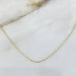 Cadena Morse 1.5gr / 45cm / 0.8mm Oro Amarillo +3 ©
