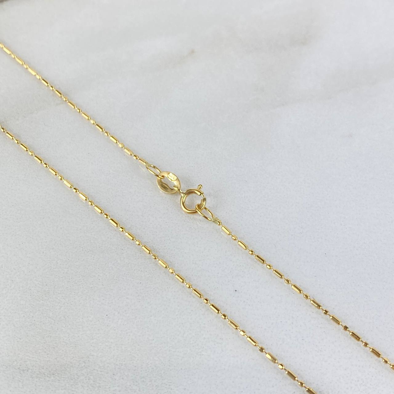 Cadena Morse 1.5gr / 45cm / 0.8mm Oro Amarillo +3 ©