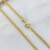 Cadena China  7gr / 60cm / 2.35mm Oro Amarillo +0 &