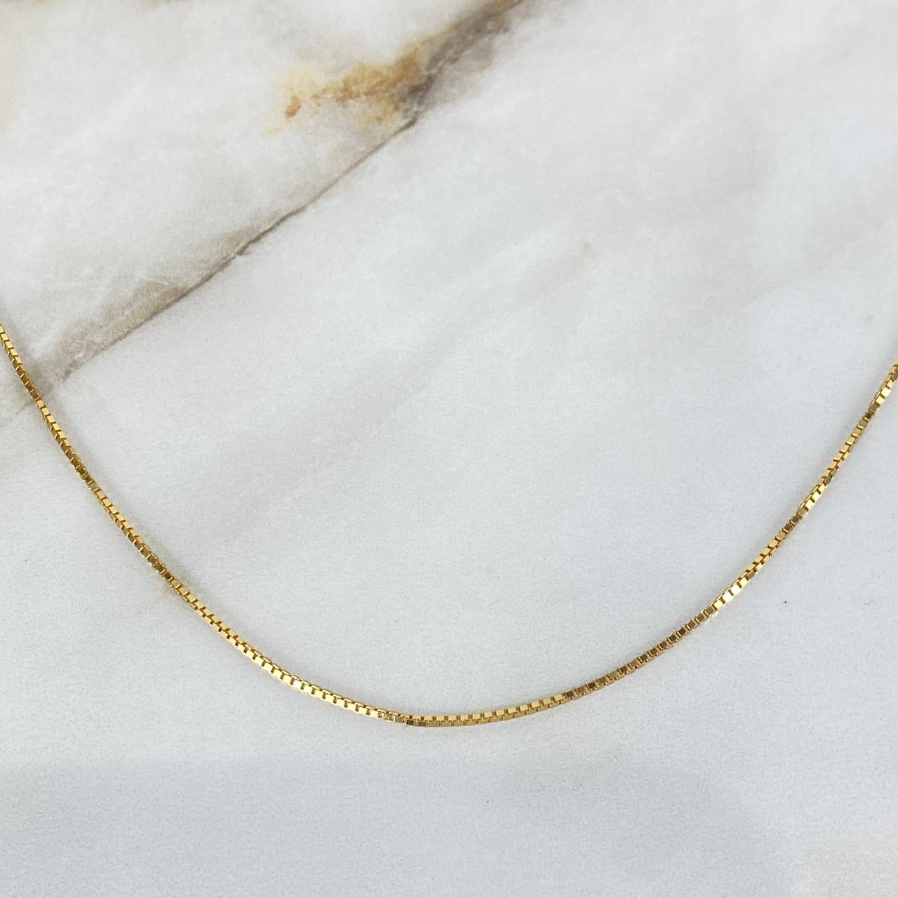 Cadena Veneciana 3.9gr / 50cm / 0.9mm Oro Amarillo +3 ©
