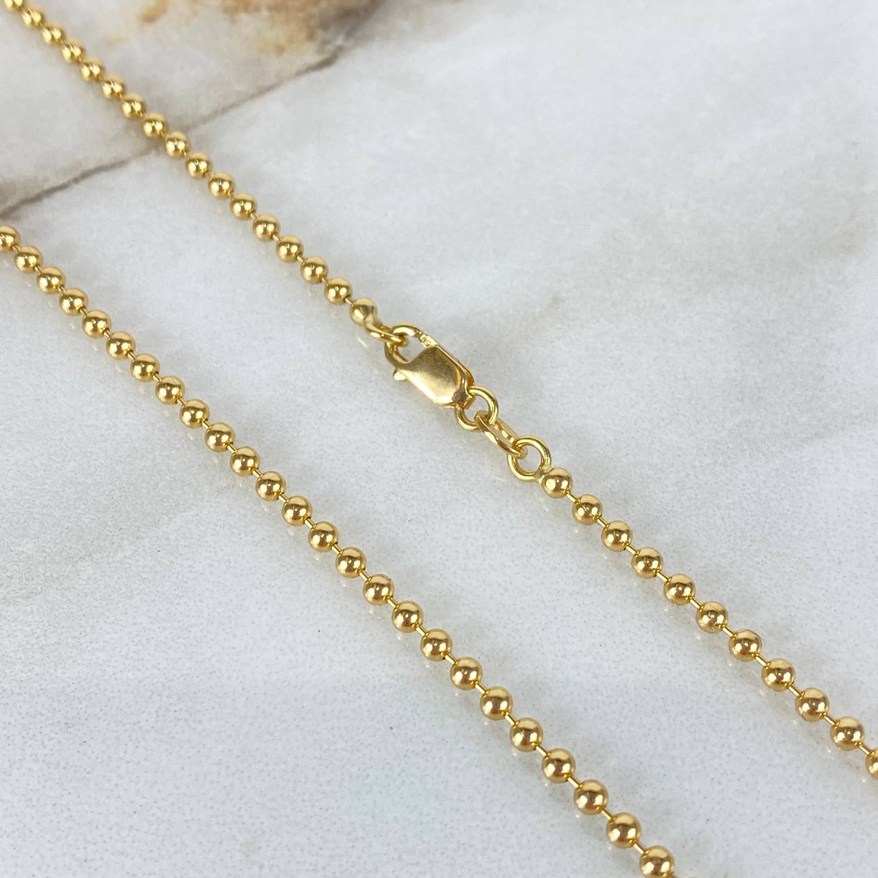 Cadena Militar 8.35gr / 50cm / 2mm Oro Amarillo +3 ©