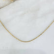 Cadena Militar 2.55gr / 45cm / 1.1mm Bolas Diamantadas Oro Amarillo +3 ©