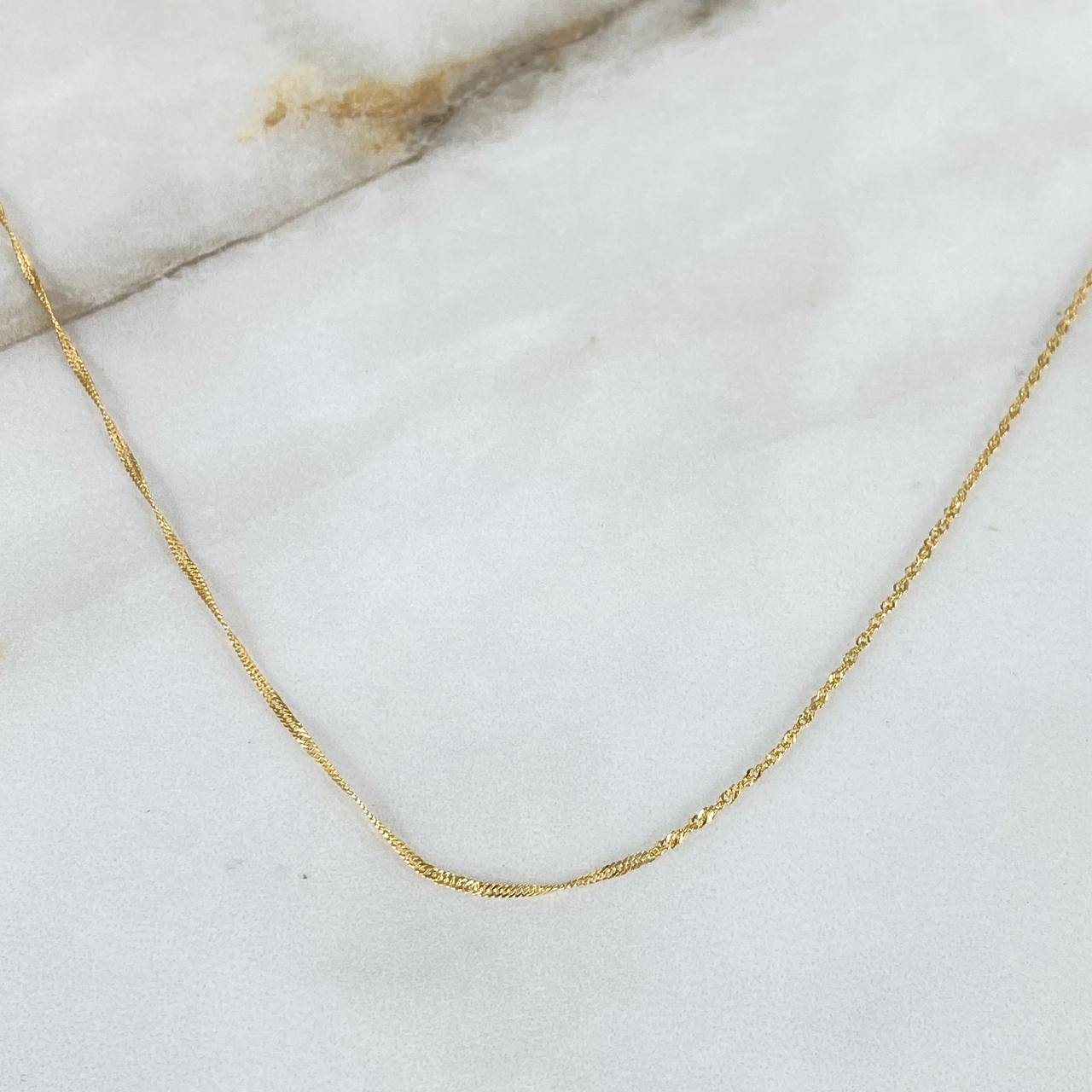 Cadena Singapur 1.45gr / 50cm / 1.1mm Oro Amarillo +3 ©