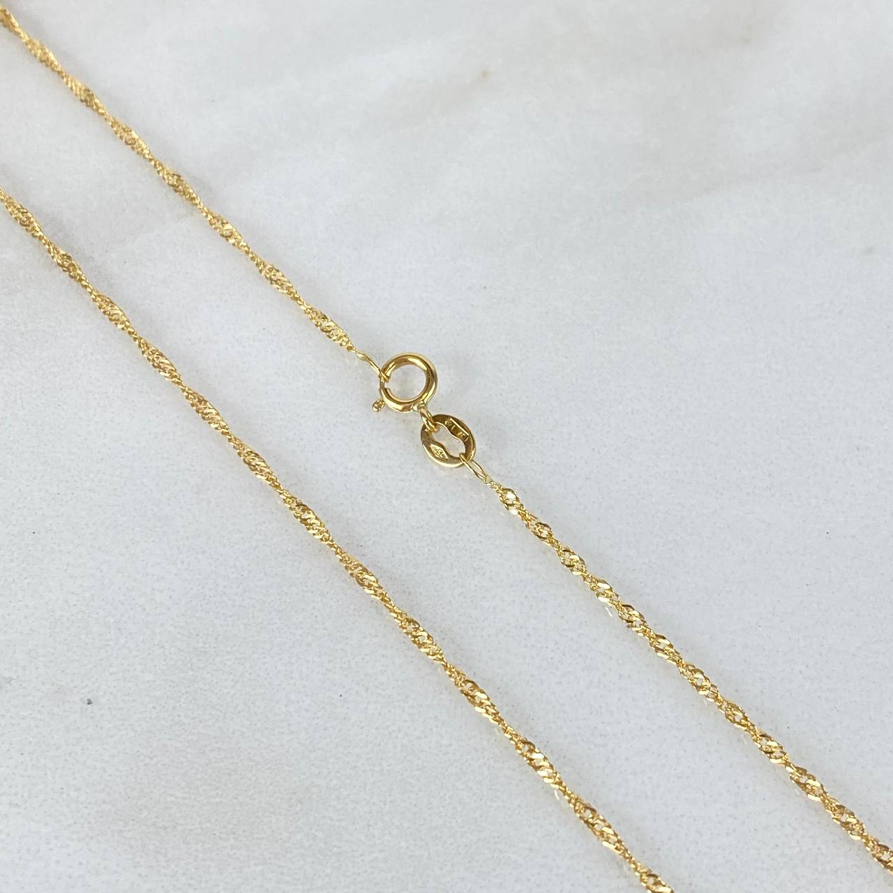 Cadena Singapur 1.45gr / 50cm / 1.1mm Oro Amarillo +3 ©