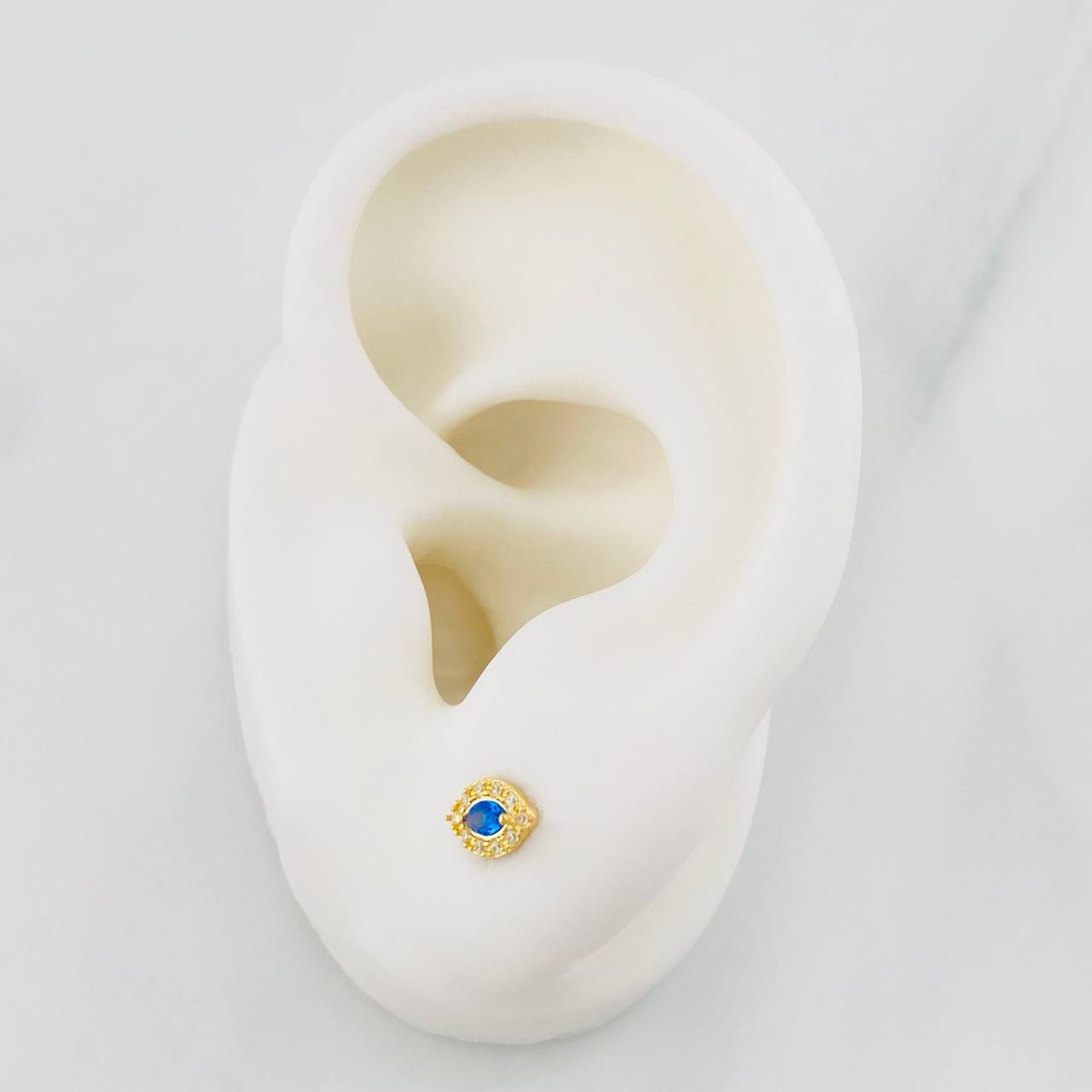 Topos Ojos Tupidos 0.65g / 4.6mm Oro Amarillo 18K