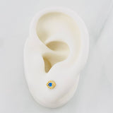 Topos Ojos Tupidos 0.65g / 4.6mm Oro Amarillo 18K