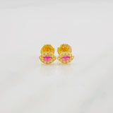 Topos Ojos Tupidos 0.65g / 4.6mm Oro Amarillo 18K