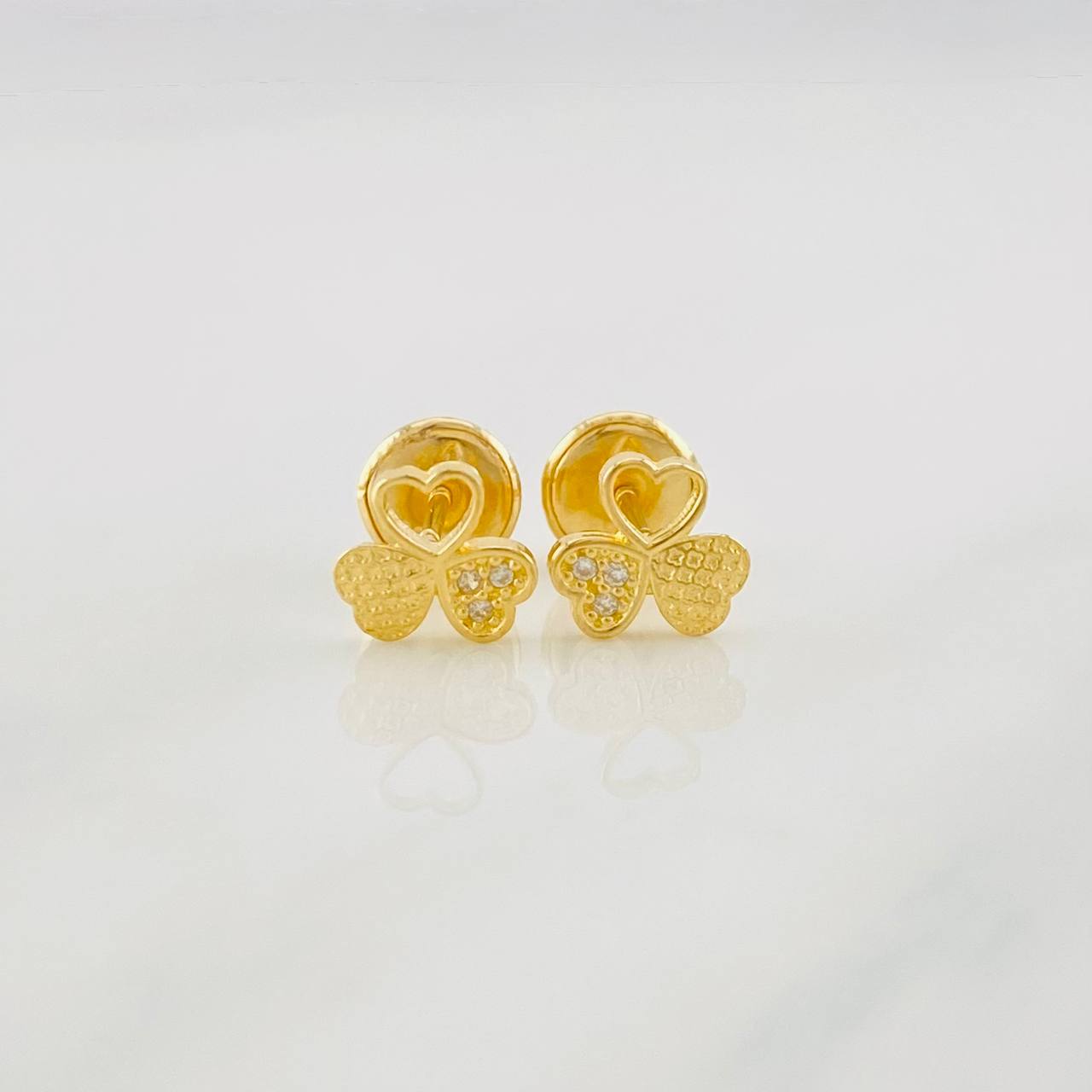 Topos Trebol 0.8g / 6mm Oro Amarillo 18K