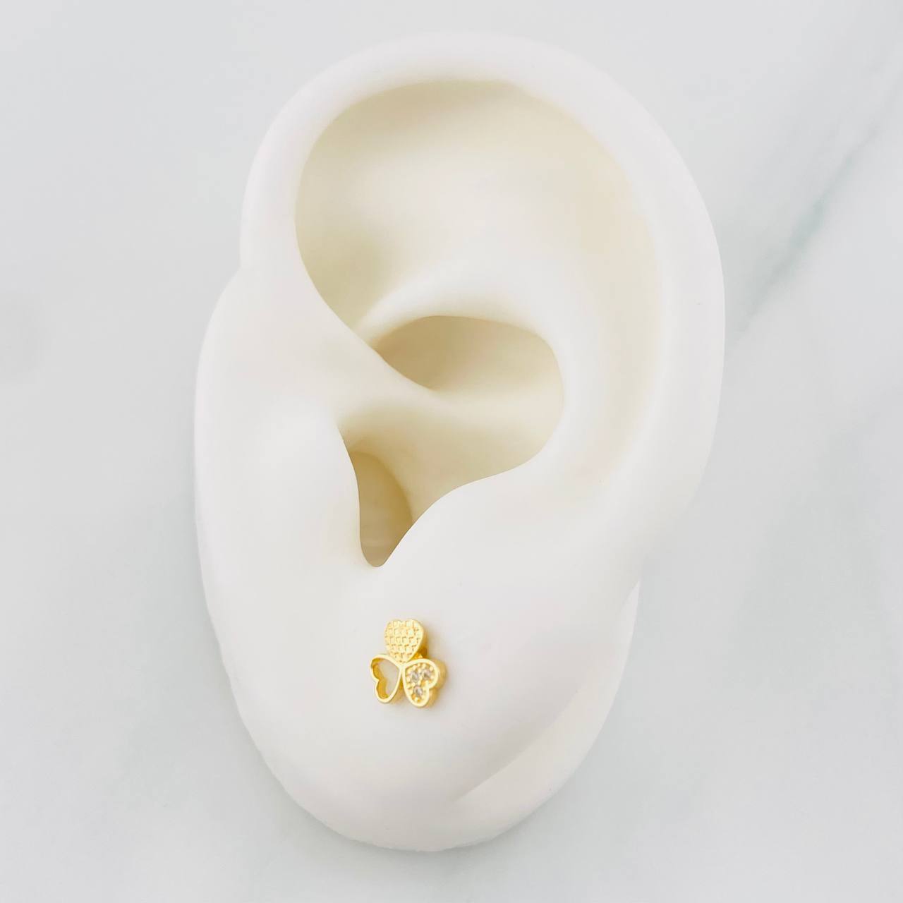 Topos Trebol 0.8g / 6mm Oro Amarillo 18K