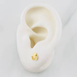 Topos Trebol 0.8g / 6mm Oro Amarillo 18K