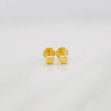 Topos Trébol Diamantado 0.4g / 3mm Oro Amarillo 18K