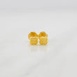 Topos Trébol Diamantado 0.4g / 4.5mm Oro Amarillo 18K