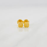 Topos Trébol Diamantado 0.4g / 4.5mm Oro Amarillo 18K