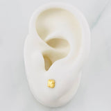 Topos Trébol Diamantado 0.4g / 4.5mm Oro Amarillo 18K