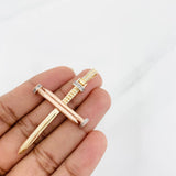 Dije Cruz Clavo 6.05g / 5.8cm Tres Oros 18K