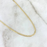 Cadena Cubana 5.9gr / 60cm / 2.6mm Oro Amarillo +0
