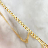 Cadena Cubana 3.2gr / 45cm / 2.3mm Oro Amarillo +0