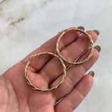 Candongas Ruka 5.95gr / 4cm / Tres Oros 18K