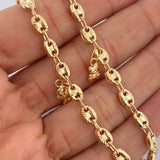 Tobillera GC 7.25gr / 26cm / 4.3mm Oro Amarillo 18K $