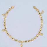 Tobillera GC 7.25gr / 26cm / 4.3mm Oro Amarillo 18K $