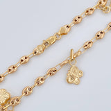 Tobillera GC 3.95gr / 25.5cm / 3mm Oro Amarillo 18K $