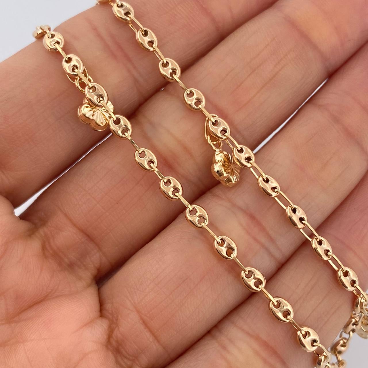 Tobillera GC 3.95gr / 25.5cm / 3mm Oro Amarillo 18K $