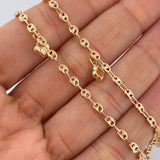 Tobillera GC 3.95gr / 25.5cm / 3mm Oro Amarillo 18K $