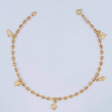 Tobillera GC 3.8gr / 26cm / 3.15mm Oro Amarillo 18K $
