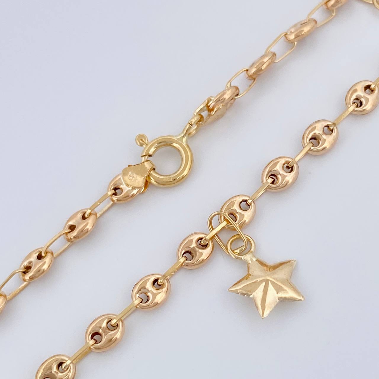 Tobillera GC 3.8gr / 26cm / 3.15mm Oro Amarillo 18K $