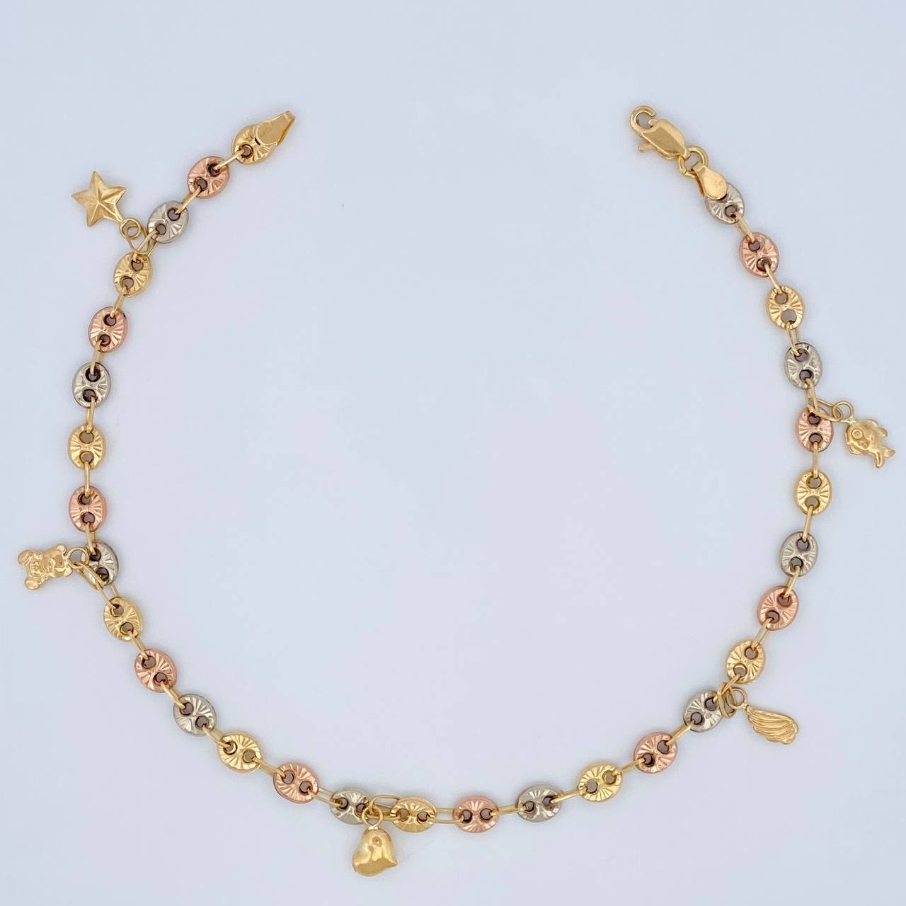 Tobillera GC 6.3gr / 26.5cm / 4.75mm Tres Oros 18K $