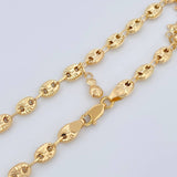 Tobillera GC 6.85gr / 24.6cm / 4.7mm Oro Amarillo 18K $