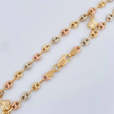 Tobillera GC 5.1gr / 25.8cm / 3.79mm Tres Oros 18K $