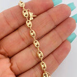 Tobillera GC 6.8gr / 25cm / 4.6mm Oro Amarillo 18K $