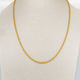 Cadena Lazo 2.4gr / 60cm / 1.6mm Oro Amarillo +3 18K &