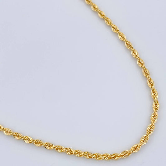 Cadena Lazo 7.3gr / 60cm / 2.6mm Oro Amarillo +3 &