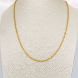 Cadena Lazo 4.8gr / 60cm / 2.1mm Oro Amarillo +3 18K &