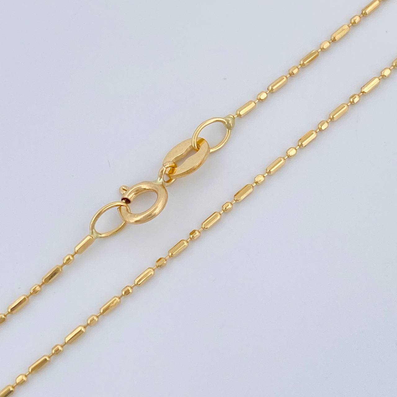 Cadena Morse 1.5gr / 45cm / 1mm Oro Amarillo +3 18K %