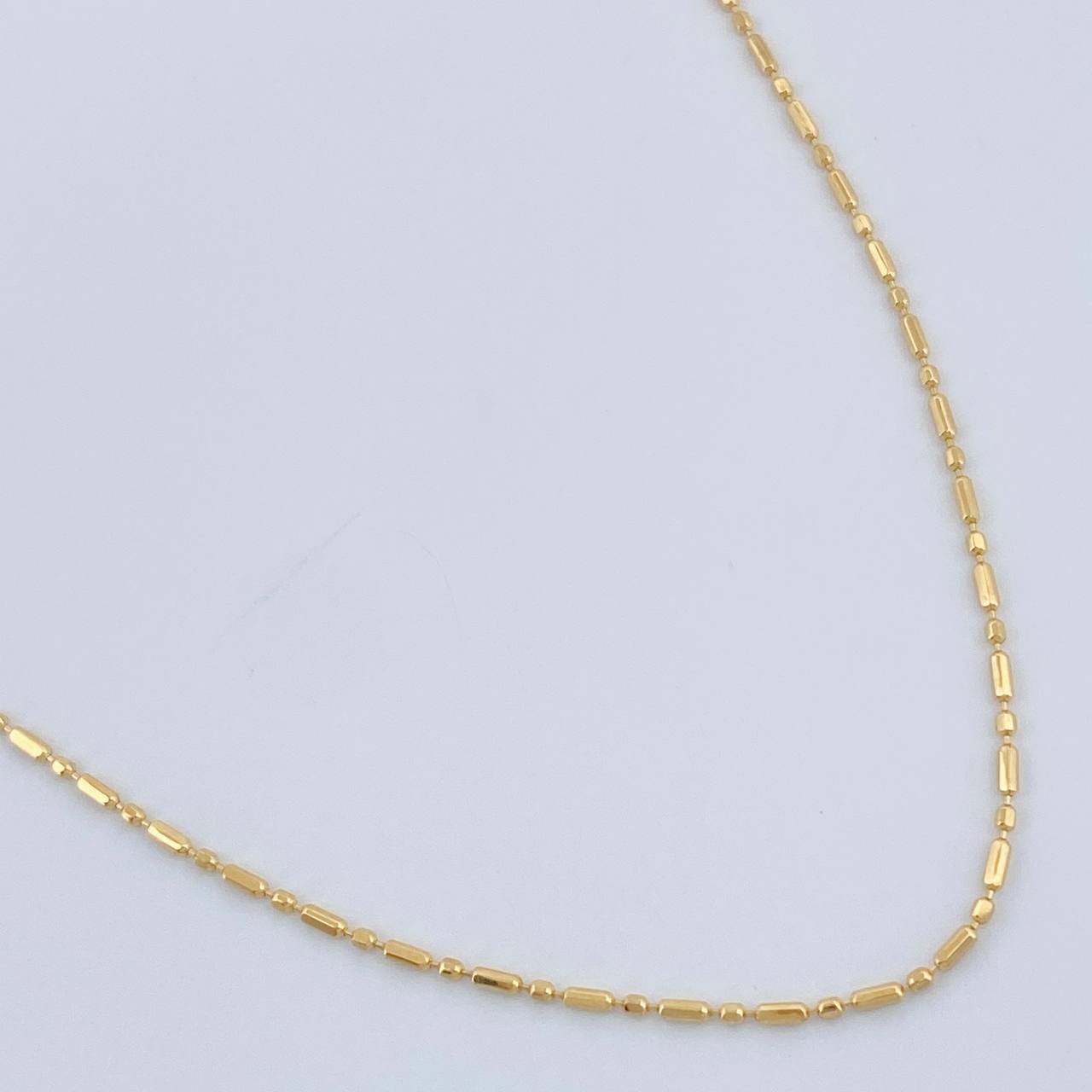 Cadena Morse 1.45gr / 45.2cm / 1mm Oro Amarillo +3 18K %